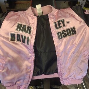 GIRLS Genuine Pink Harley-Davidson Bomber Jacket Size 6X